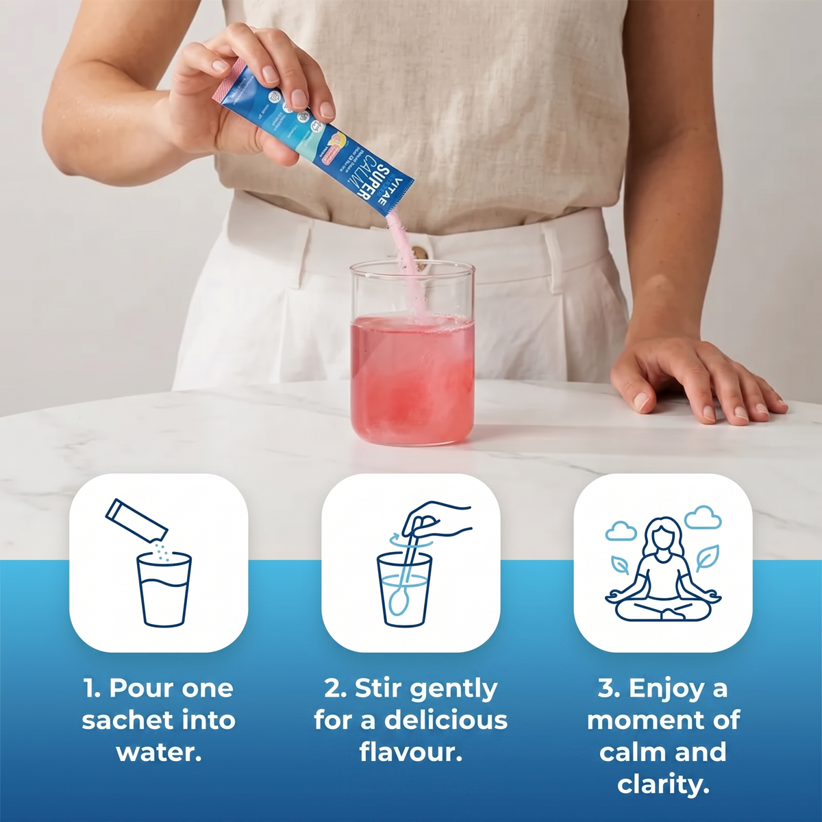 How to use SuperCalm in three steps