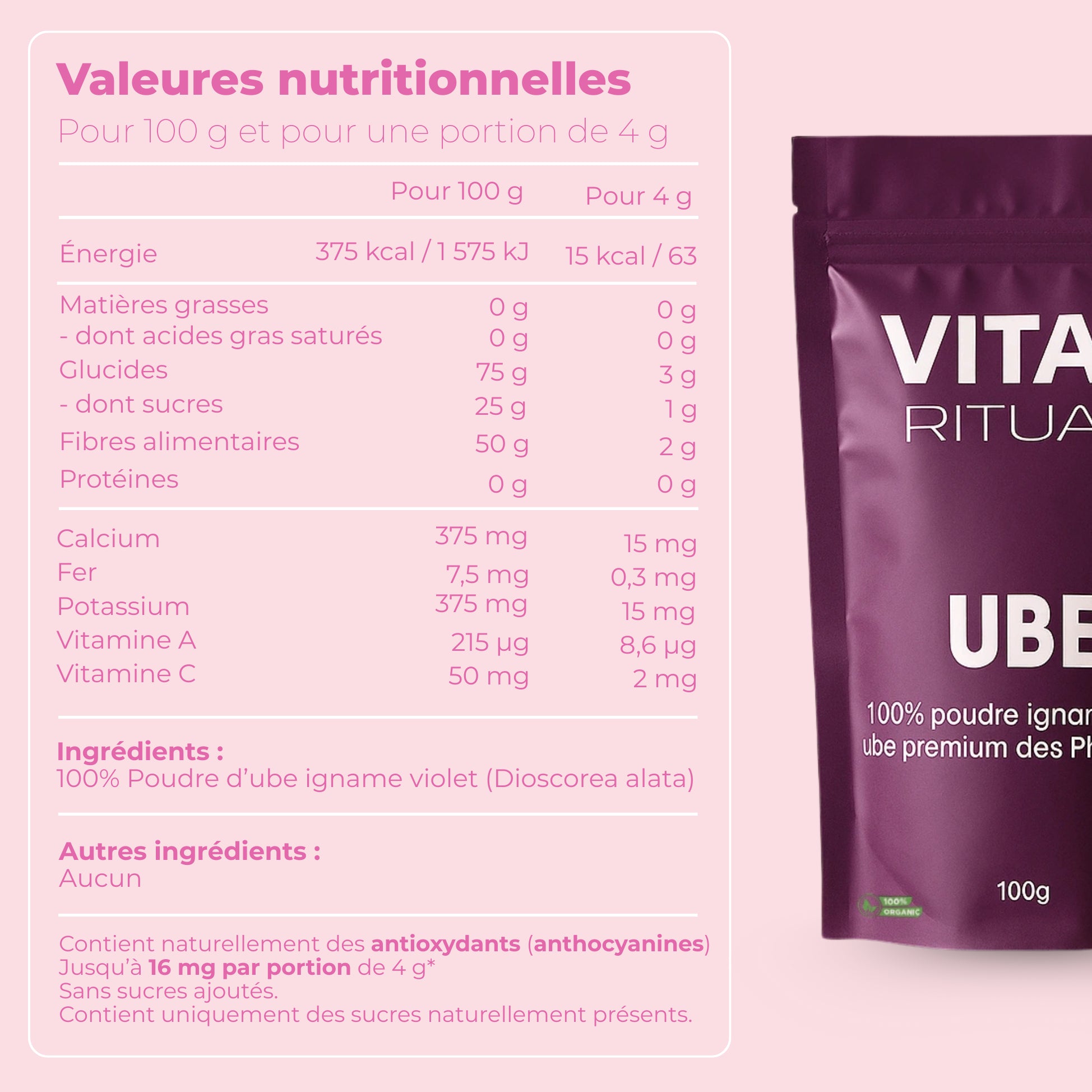 Poudre d'Ube Premium VITAE