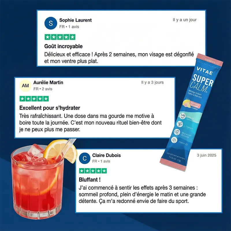 SuperCalm : Pas de stress, pas de somnolence, juste de la sérénité absolue.