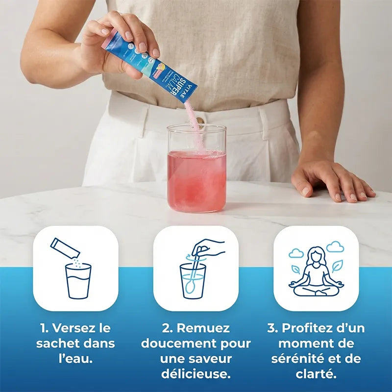 SuperCalm : Pas de stress, pas de somnolence, juste de la sérénité absolue.